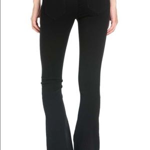 Pull On Flare Jeans, Black